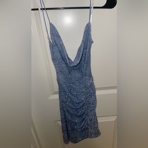 Sparkly blue cocktail dress. New with tags size 1/2.